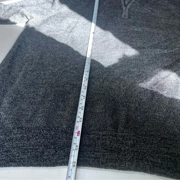 Express extra fine merino wool 1/4 zip sweater‎ pull over black gray mens XL - Picture 8 of 8